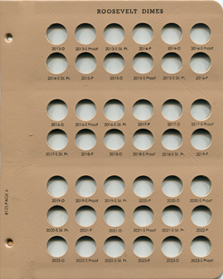 Roosevelt Dimes with proof Replacement Page 6