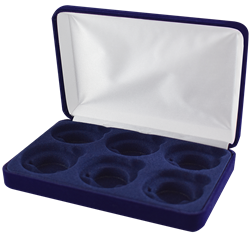 Velvet Coin Display Box - Holds 6L Capsules