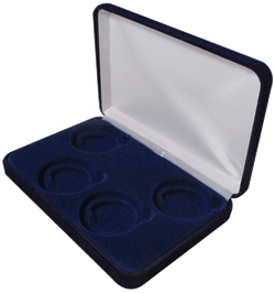 Velvet Coin Display Box Holds 4L Capsules