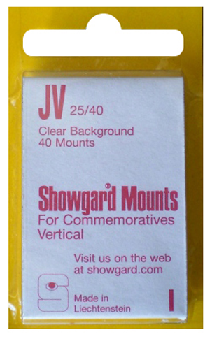 25x40mm Showgard Mounts - Pre-cut Singles (Clear)