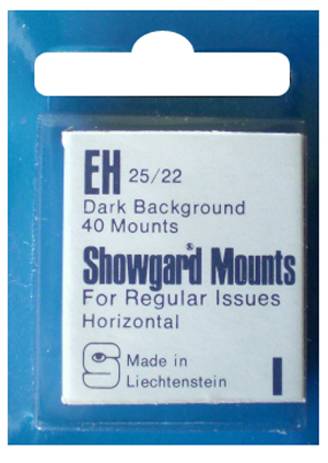 25x22mm Showgard Mounts - Pre-cut Singles (Black)