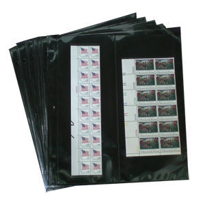 Two Pocket U.S. Cover Album Page, Vertical - 12 pack