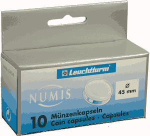 45mm - Coin Capsules (pack of 10)