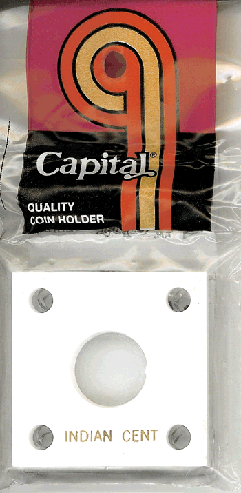 Capital Plastics 144 Coin Holder - Indian Cent