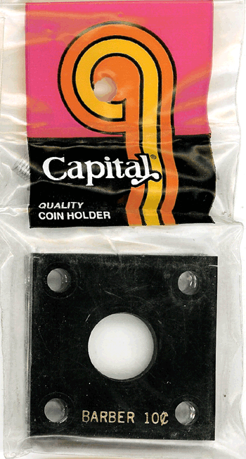 Capital Plastics 144 Coin Holder - Barber Dime