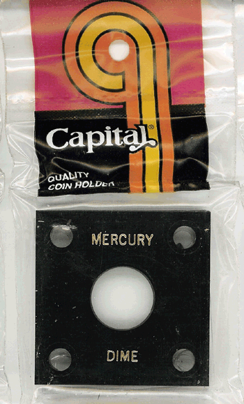 Capital Plastics 144 Coin Holder - Mercury Dime