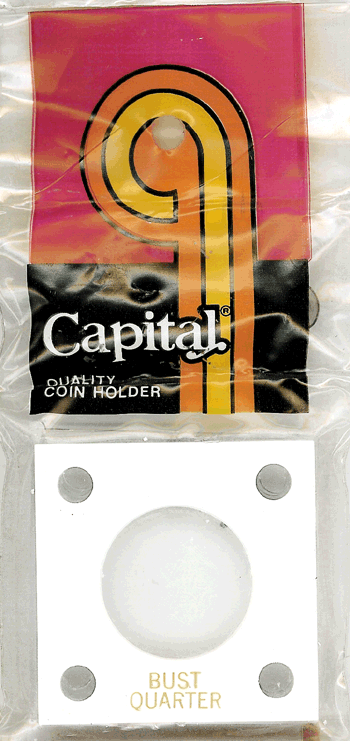 Capital Plastics 144 Coin Holder - Bust Quarter