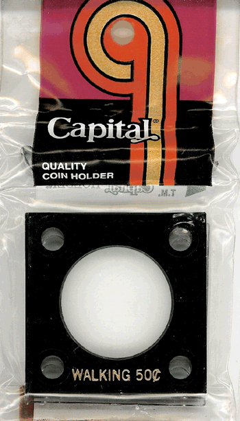 Capital Plastics 144 Coin Holder - Walking Half Dollar