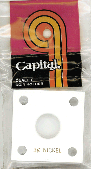 Capital Plastics 144 Coin Holder - 3c Nickel