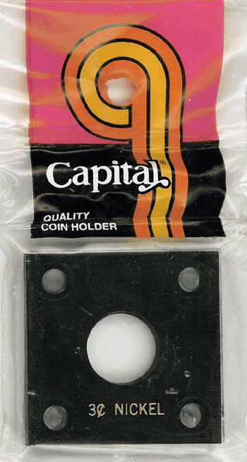 Capital Plastics 144 Coin Holder - 3c Nickel