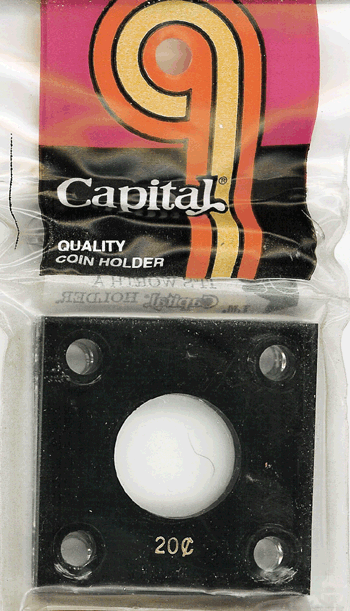 Capital Plastics 144 Coin Holder - 20 Cents