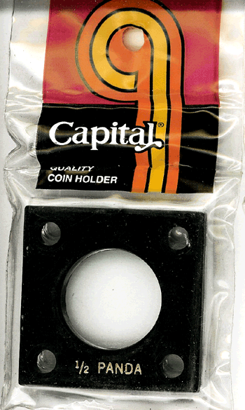 Capital Plastics 144 Coin Holder - 1/2 oz. Panda