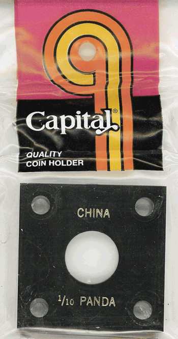 Capital Plastics 144 Coin Holder - 1/10 oz. Panda