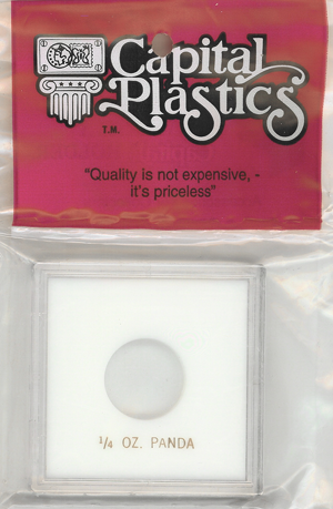 Capital Plastics Krown Coin Holder - 1/4 oz. Panda