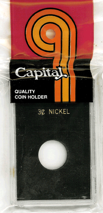 Capital Plastics Caps Coin Holder - 3 Cent Nickel