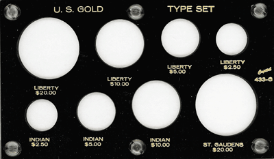 Gold Type Set Lib. 20, 10, 5, 2.50