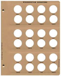 Washington Quarters with Proof- Page 1