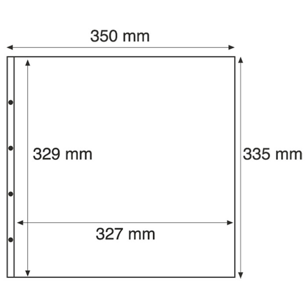 Plastic Pockets for Mint Sheets, Black - MAX1AS