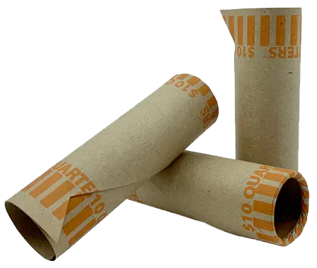 Conical Preformed Quarter Tube Coin Wrappers