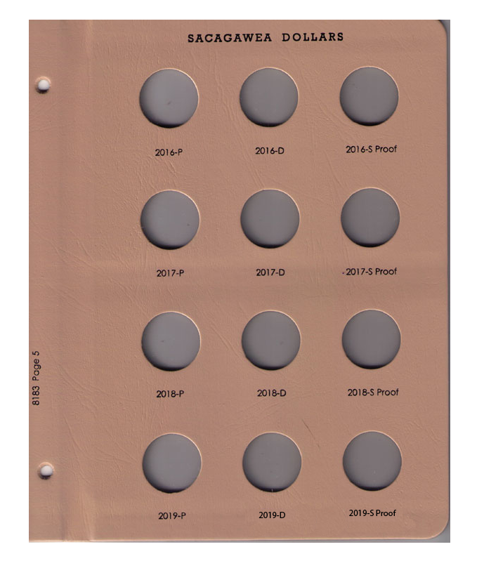 Sacagawea Dollars with proof Replacement Page 5
