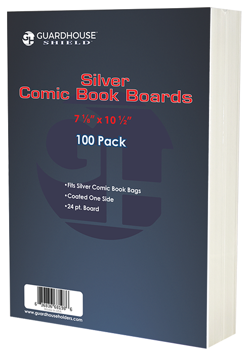 Backing Boards for Silver Comic Book Bag (7 1/8 x 10 1/2) - 100 Pack