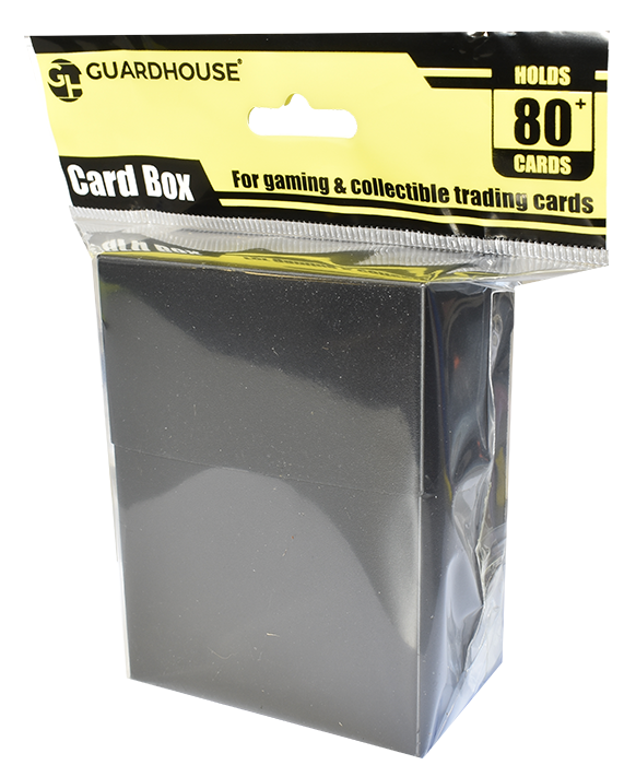 Flip-top Card Box with Header Card - Black