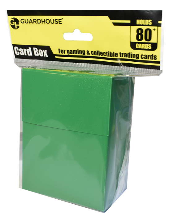 Flip-top Card Box with Header Card - Green