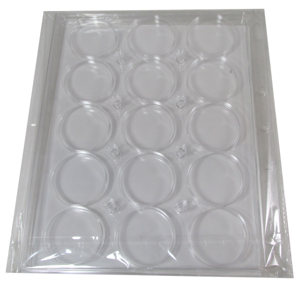 15 slots ENCAP Clear Coin Capsules Pages (Fits Guardhouse XL, Ligththouse 44/45, Airtite I)