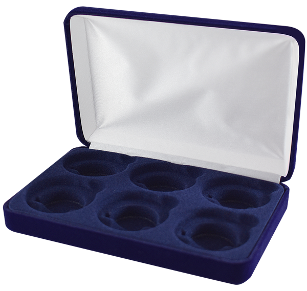 Velvet Coin Display Box - Holds 6L Capsules