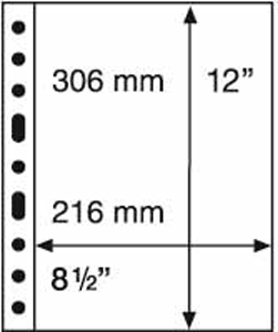 1 Pocket Grande Pages for Documents, Clear - GRANDE1C