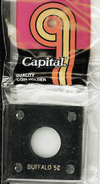 Capital Plastics 144 Coin Holder - Buffalo Nickel