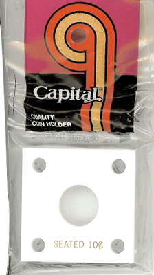 Capital Plastics 144 Coin Holder - Seated Liberty Dime