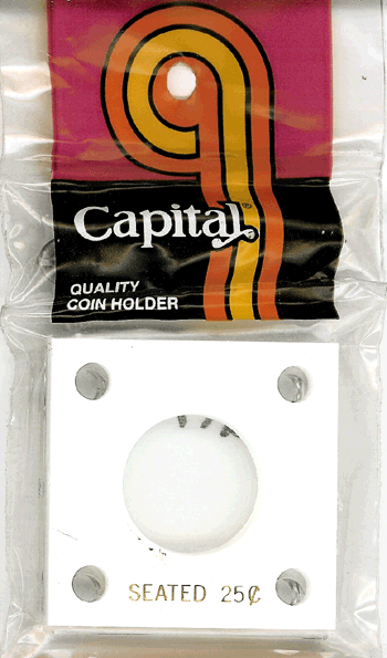 Capital Plastics 144 Coin Holder - Seated Liberty Quarter