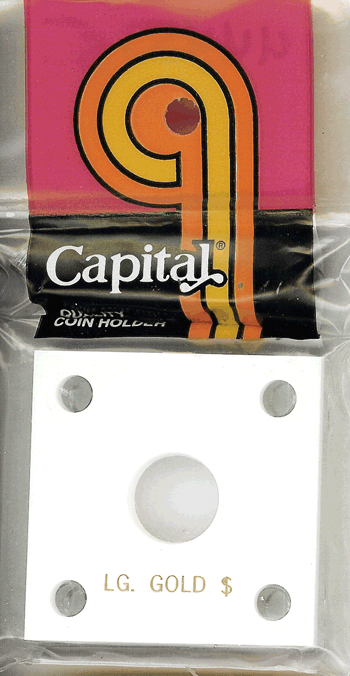 Capital Plastics 144 Coin Holder - Large Gold $ (type 2&3)