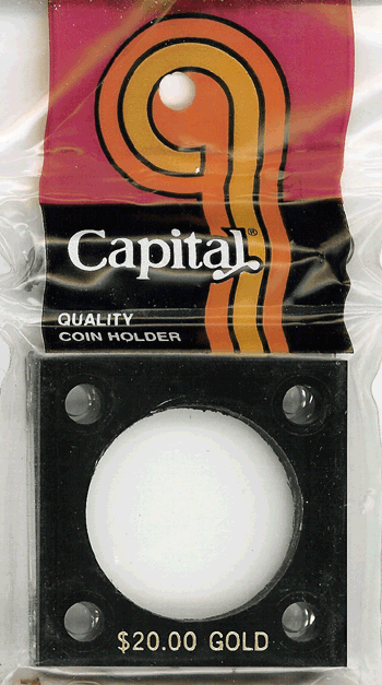 Capital Plastics 144 Coin Holder - $20 Gold