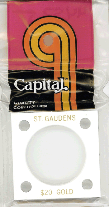 Capital Plastics 144 Coin Holder - St. Gaudens $20