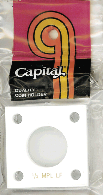 Capital Plastics 144 Coin Holder - 1/2 oz. Maple