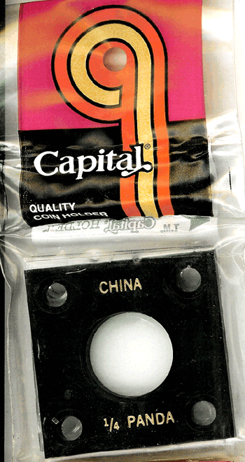 Capital Plastics 144 Coin Holder - 1/4 oz. Panda