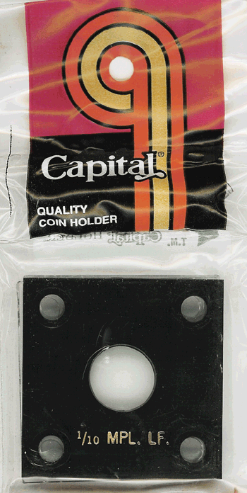 Capital Plastics 144 Coin Holder - 1/10 oz. Maple