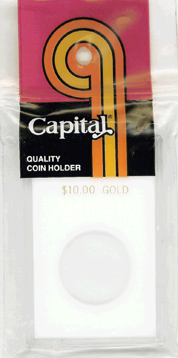 Capital Plastics Caps Coin Holder - $10 Gold