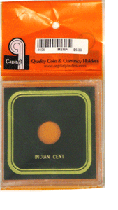 Capital Plastics VPX Coin Holder - Indian Cent