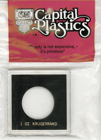 Capital Plastics VPX Coin Holder - 1 oz. Krug