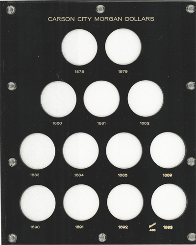 U.S. Carson City Morgan Dollars 1878-1893